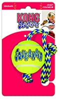 KONG Air Dog Medium Squeaker Ball W/Rope - Paw Print Outlet