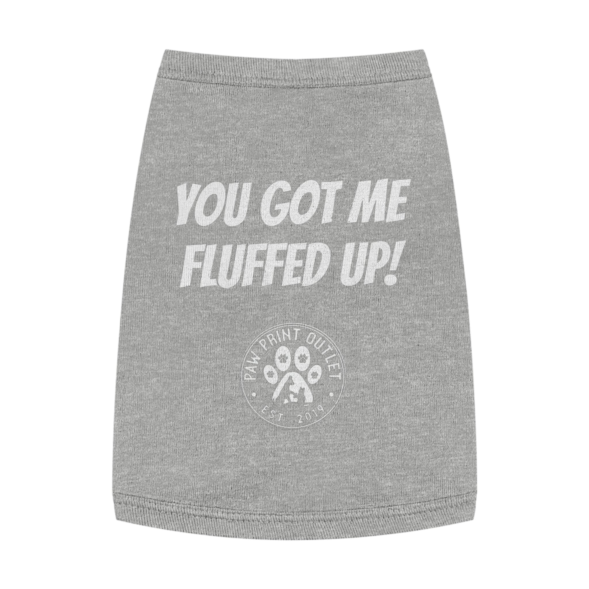 "Fluffed Up" Pet Tank Top - Paw Print Outlet