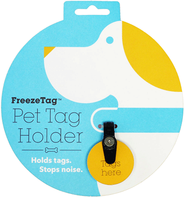 FREEZE TAG Pet Tag Silencer - Paw Print Outlet