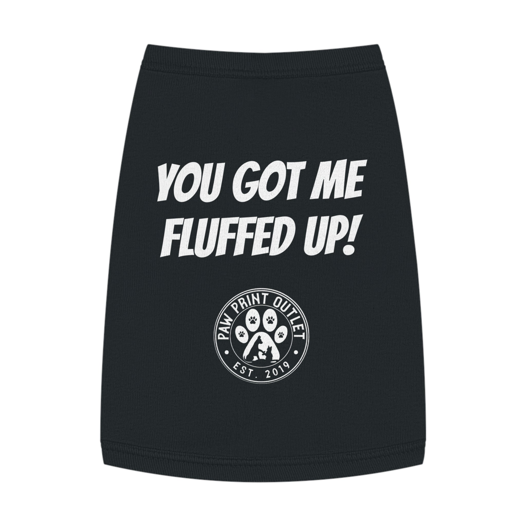 "Fluffed Up" Pet Tank Top - Paw Print Outlet
