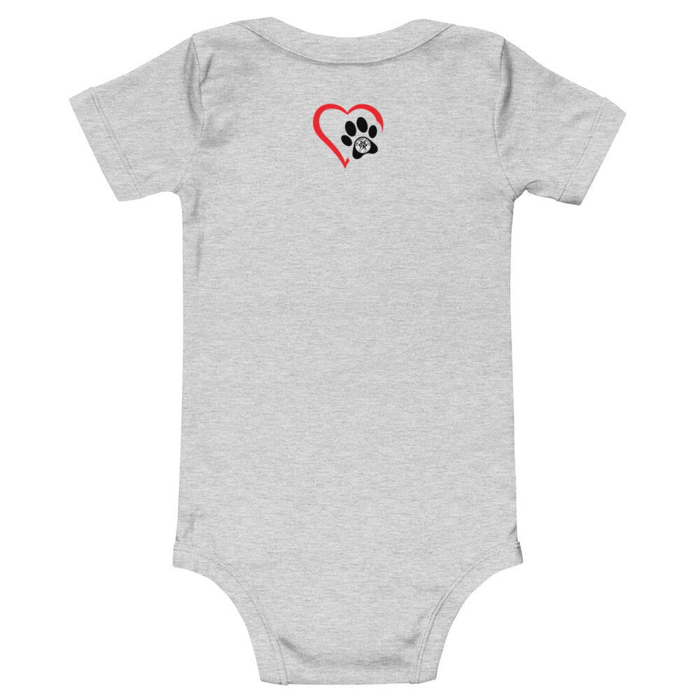 Dog Friendly Baby Short Sleeve One Piece - Paw Print Outlet