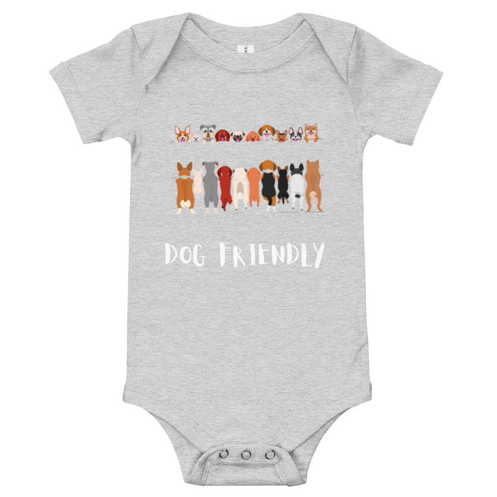 Dog Friendly Baby Short Sleeve One Piece - Paw Print Outlet