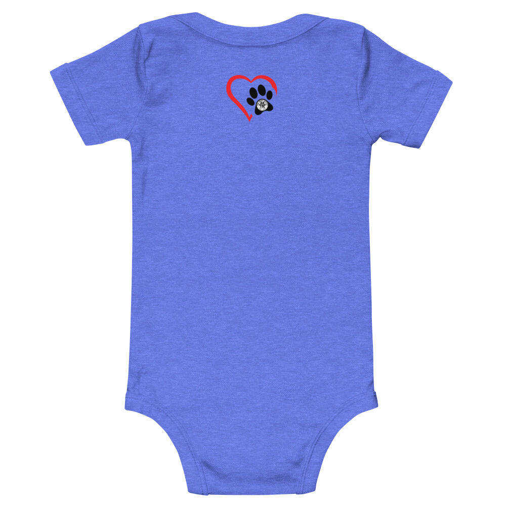 Dog Friendly Baby Short Sleeve One Piece - Paw Print Outlet