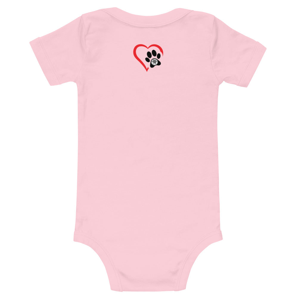 Dog Friendly Baby Short Sleeve One Piece - Paw Print Outlet