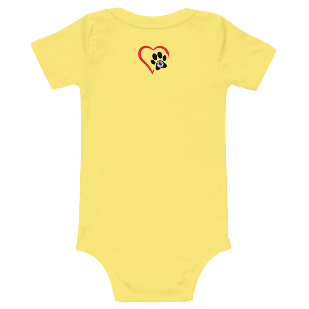 Dog Friendly Baby Short Sleeve One Piece - Paw Print Outlet