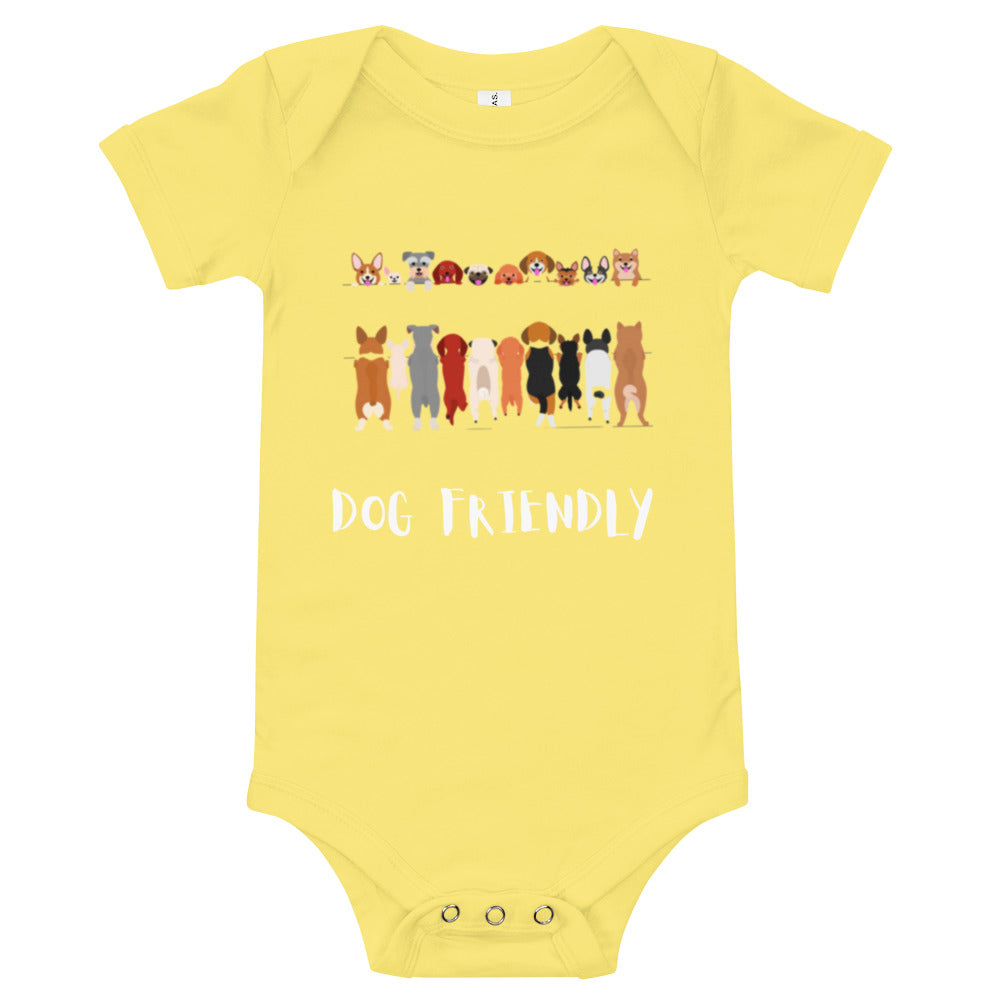 Dog Friendly Baby Short Sleeve One Piece - Paw Print Outlet
