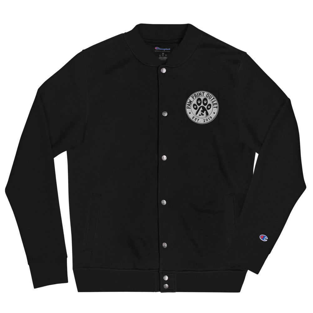 Paw Print Outlet Embroidered Champion Bomber Jacket - Paw Print Outlet