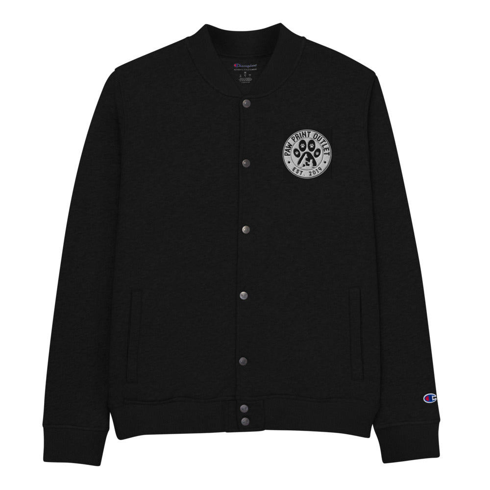 Paw Print Outlet Embroidered Champion Bomber Jacket - Paw Print Outlet