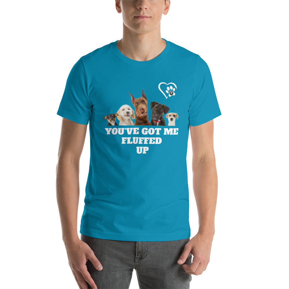 Fluffed Short-Seeve Unisex T-shirt - Paw Print Outlet