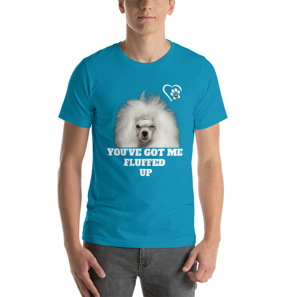 Fluffed Short-sleeve unisex t-shirt - Paw Print Outlet