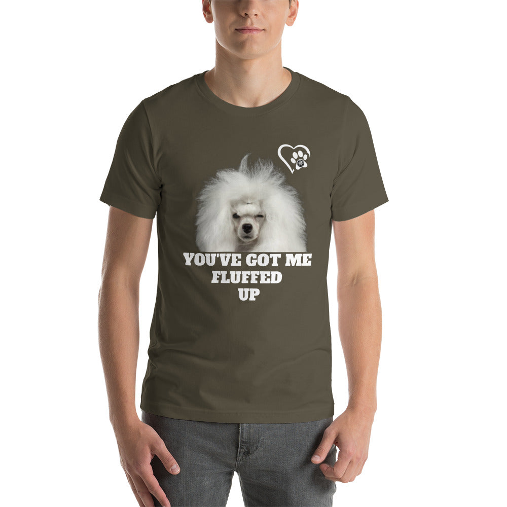 Fluffed Short-sleeve unisex t-shirt - Paw Print Outlet