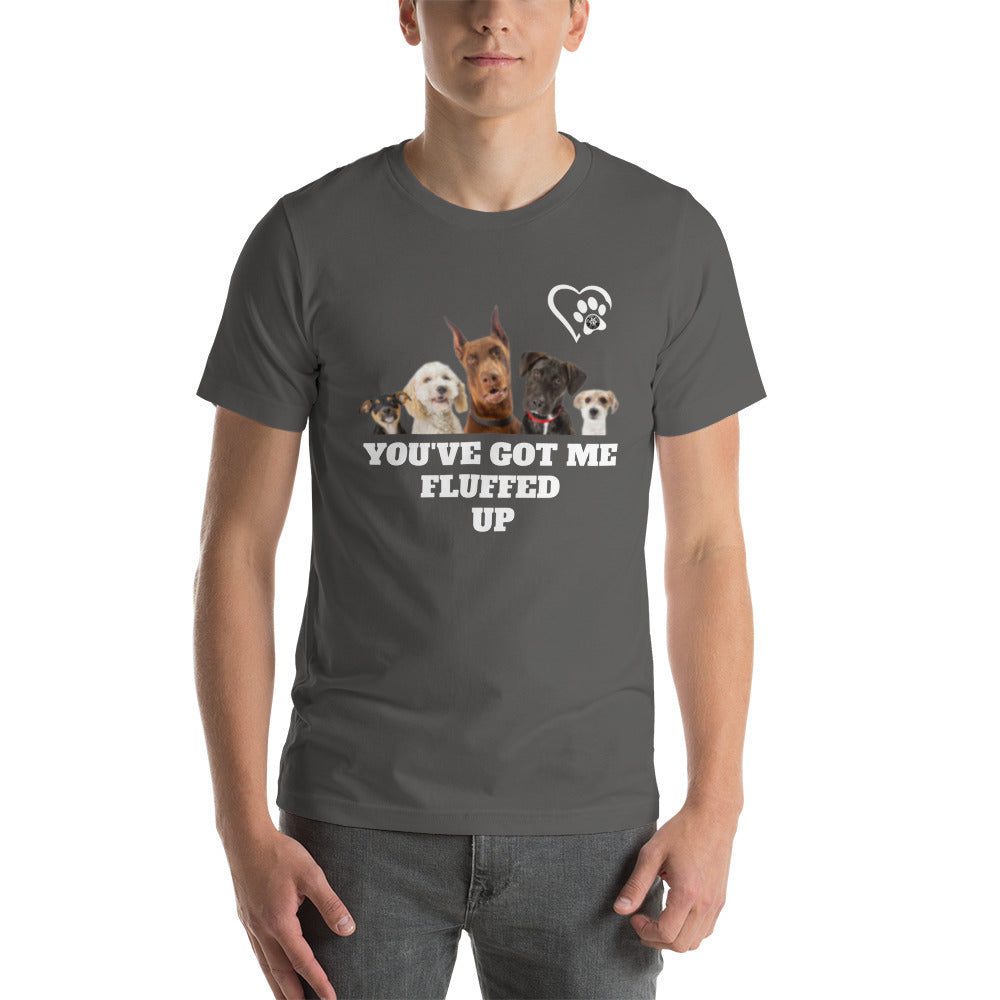 Fluffed Short-Seeve Unisex T-shirt - Paw Print Outlet