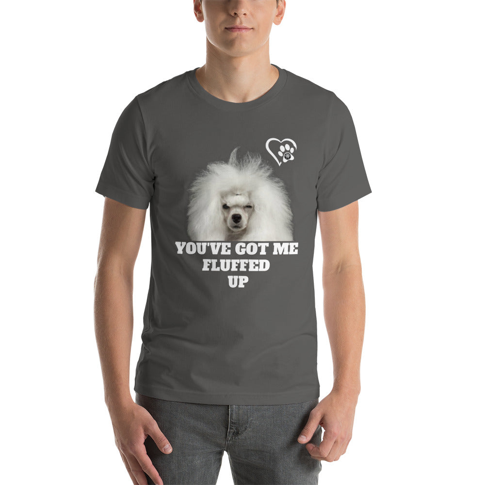 Fluffed Short-sleeve unisex t-shirt - Paw Print Outlet
