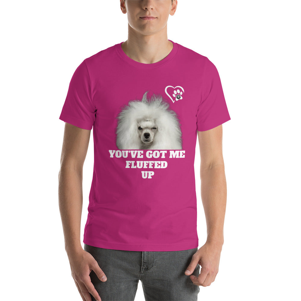 Fluffed Short-sleeve unisex t-shirt - Paw Print Outlet