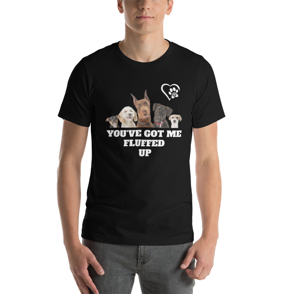 Fluffed Short-Seeve Unisex T-shirt - Paw Print Outlet