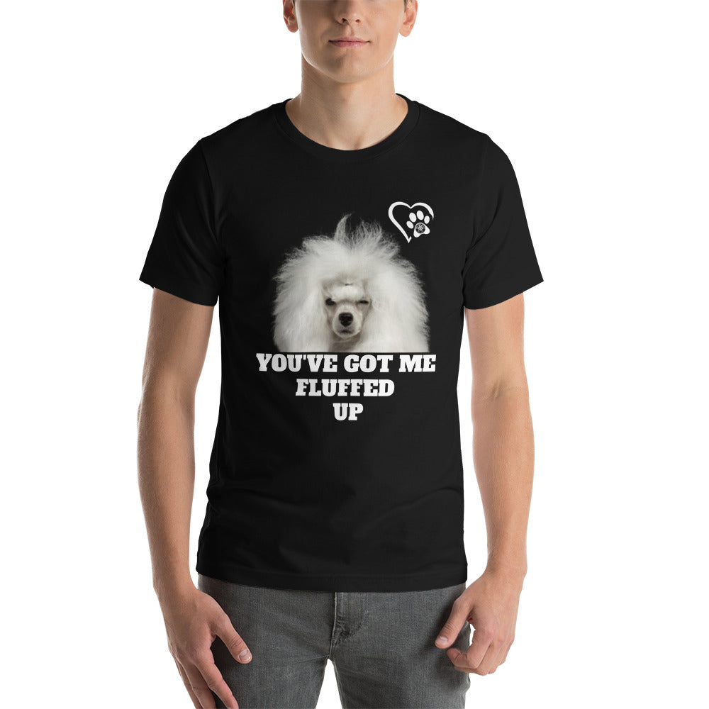 Fluffed Short-sleeve unisex t-shirt - Paw Print Outlet