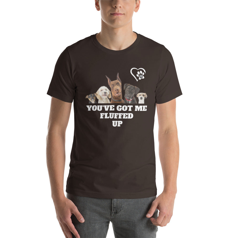 Fluffed Short-Seeve Unisex T-shirt - Paw Print Outlet