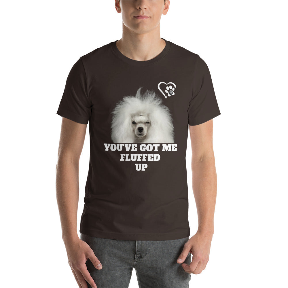 Fluffed Short-sleeve unisex t-shirt - Paw Print Outlet