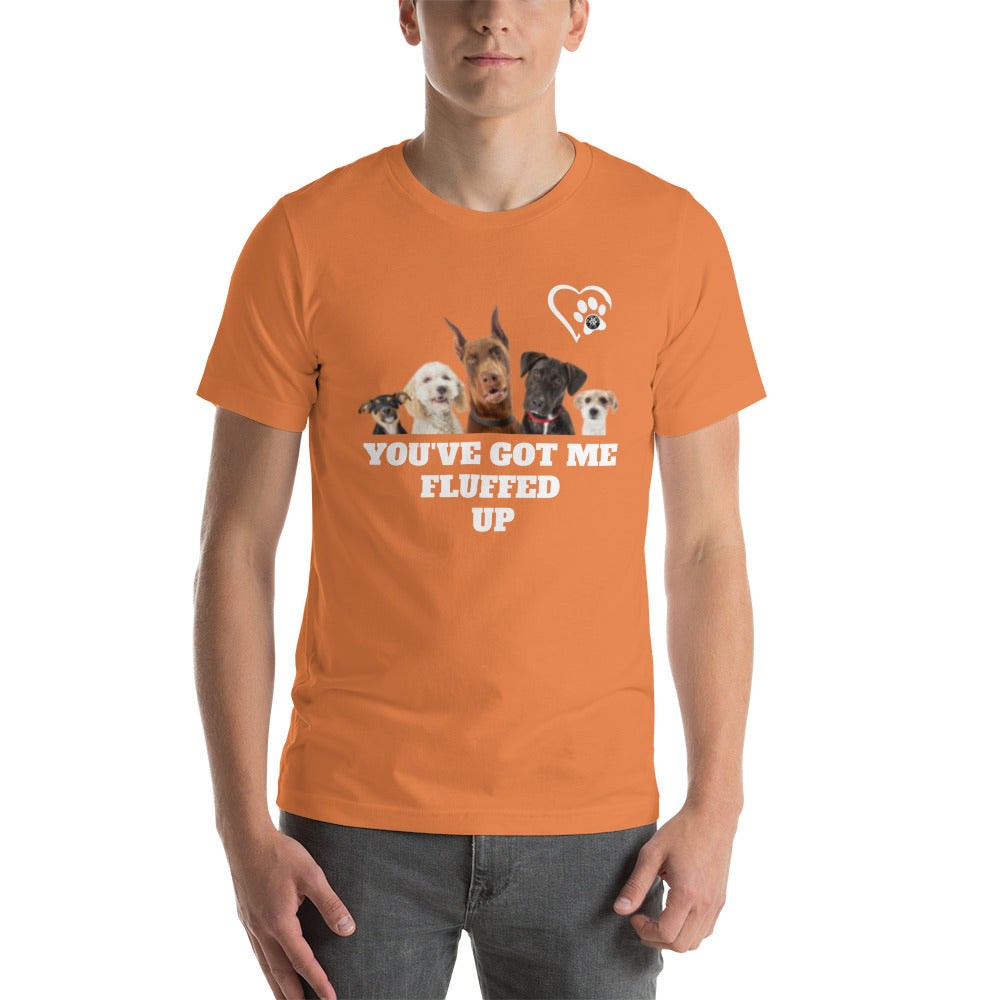 Fluffed Short-Seeve Unisex T-shirt - Paw Print Outlet