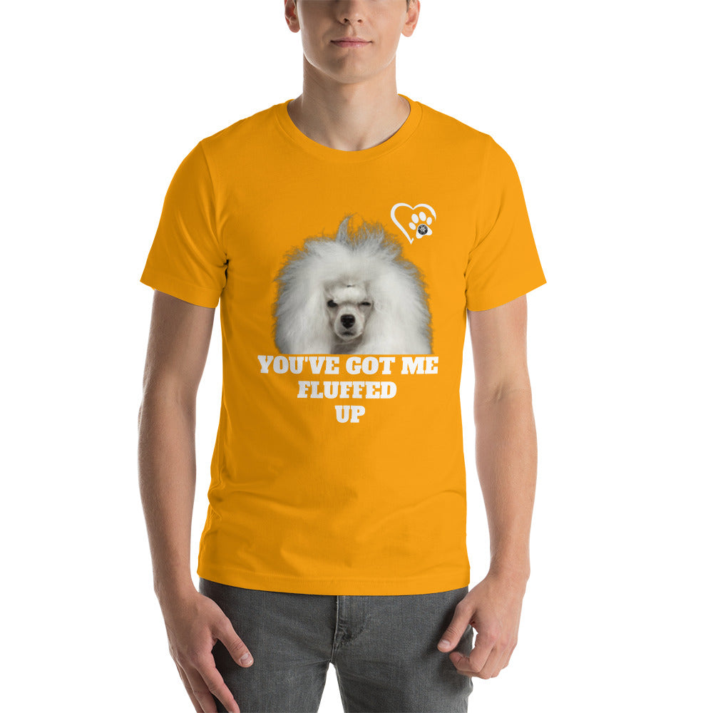Fluffed Short-sleeve unisex t-shirt - Paw Print Outlet
