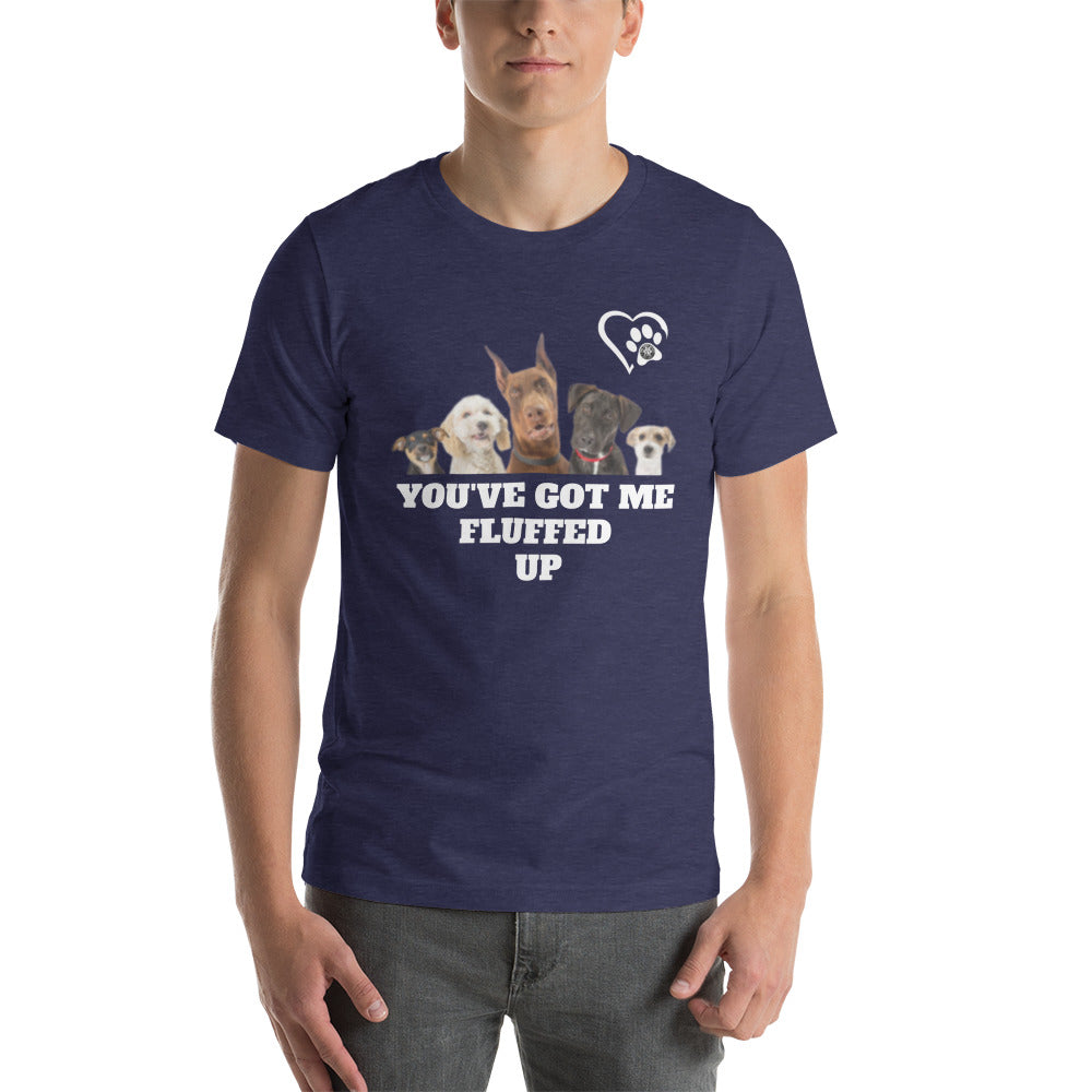 Fluffed Short-Seeve Unisex T-shirt - Paw Print Outlet