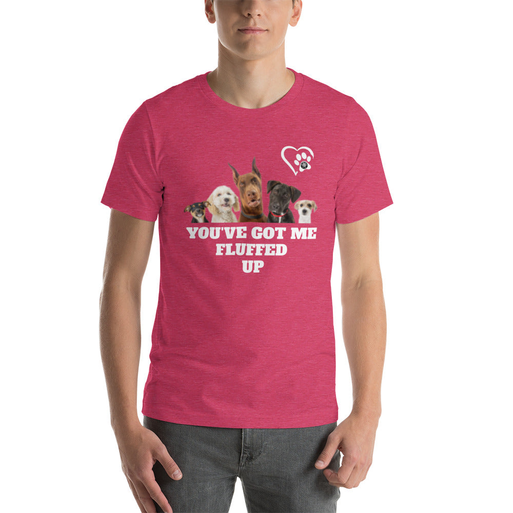 Fluffed Short-Seeve Unisex T-shirt - Paw Print Outlet