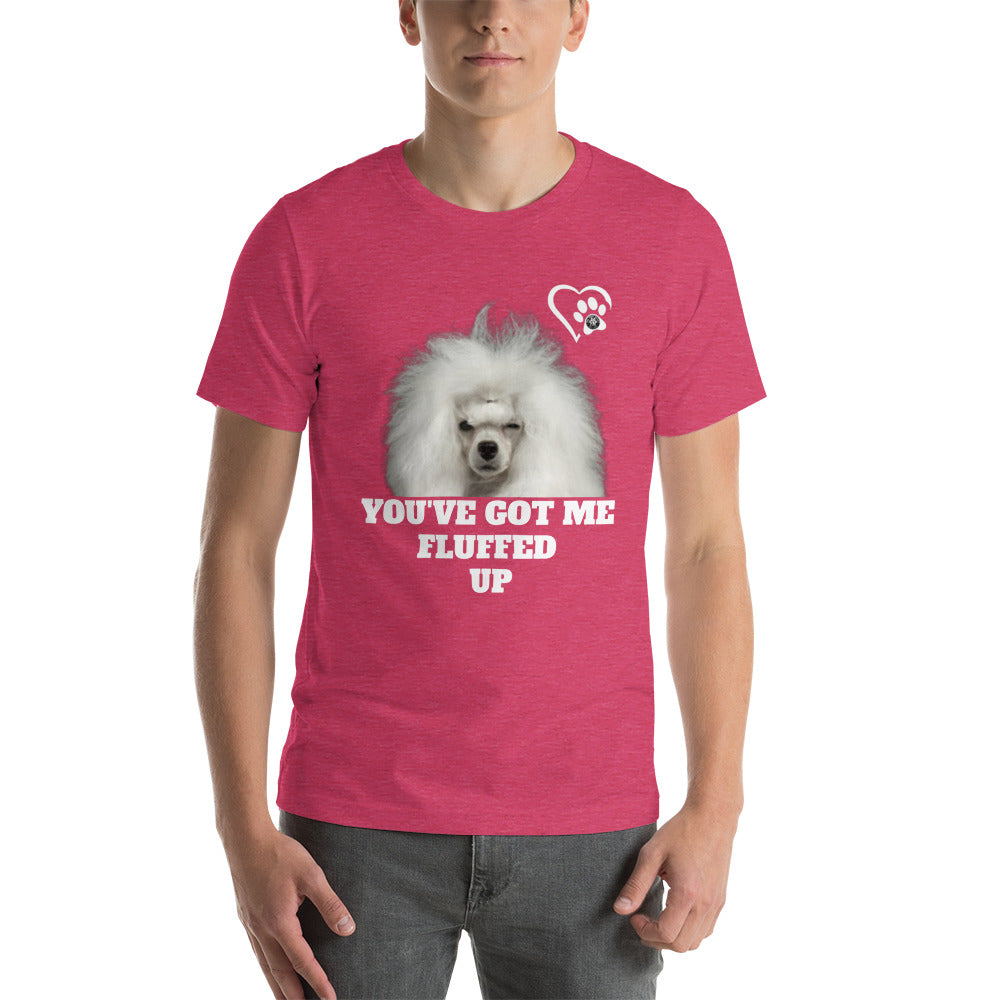 Fluffed Short-sleeve unisex t-shirt - Paw Print Outlet