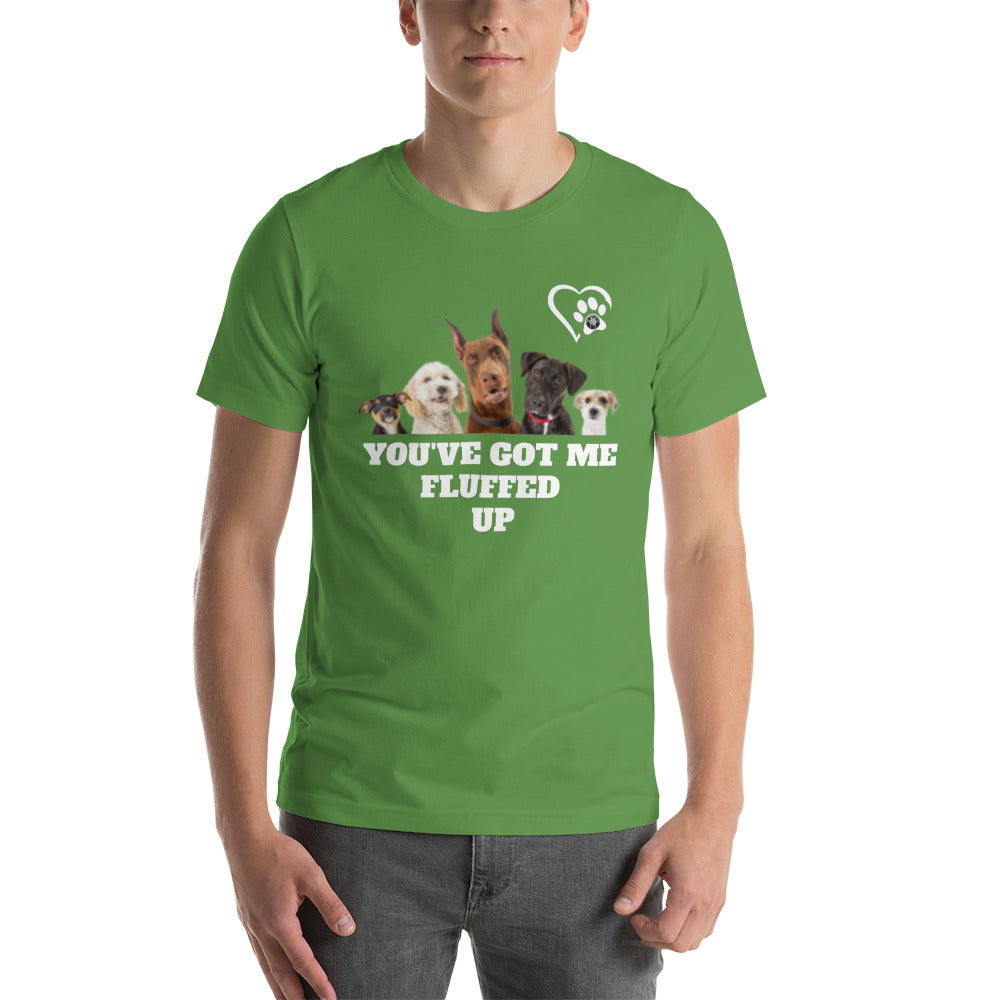 Fluffed Short-Seeve Unisex T-shirt - Paw Print Outlet