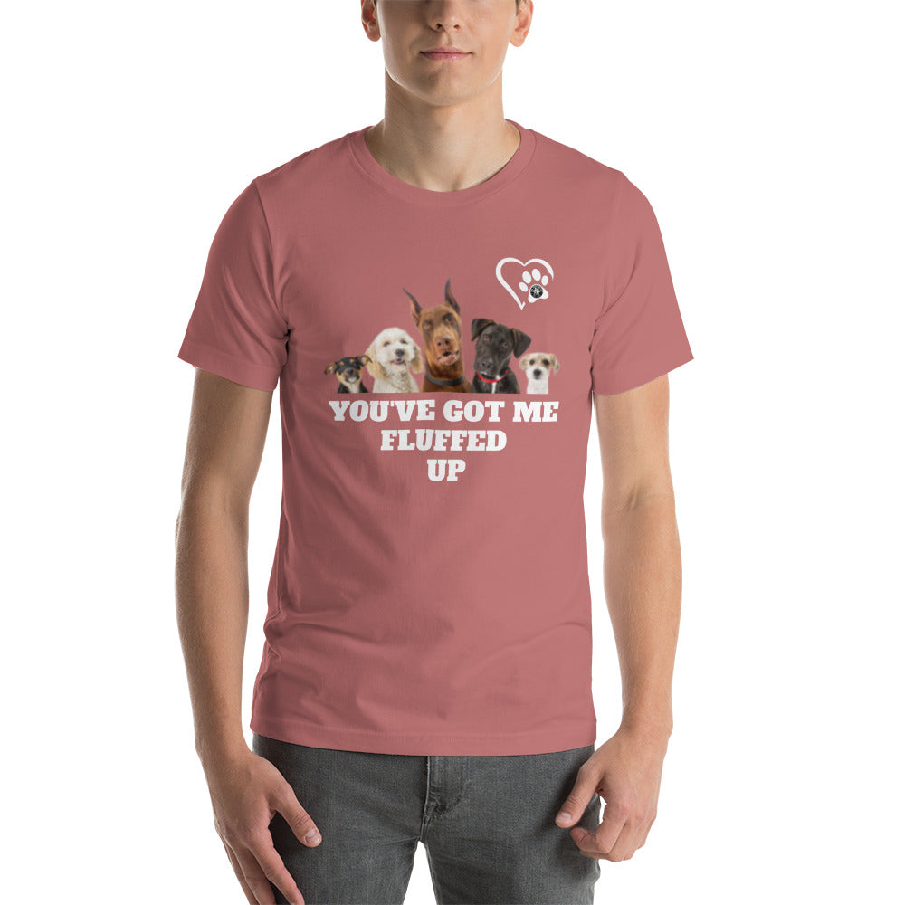 Fluffed Short-Seeve Unisex T-shirt - Paw Print Outlet