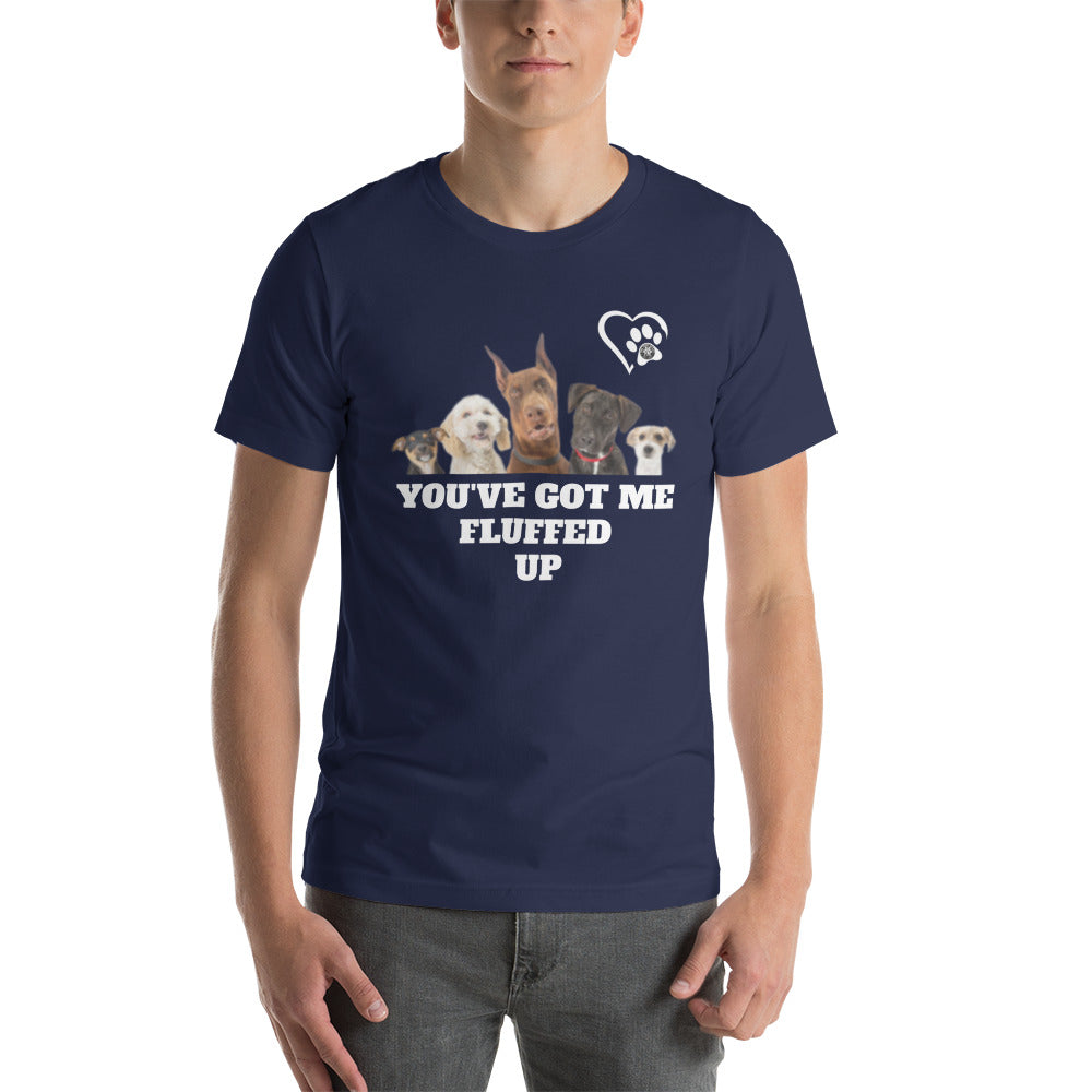 Fluffed Short-Seeve Unisex T-shirt - Paw Print Outlet