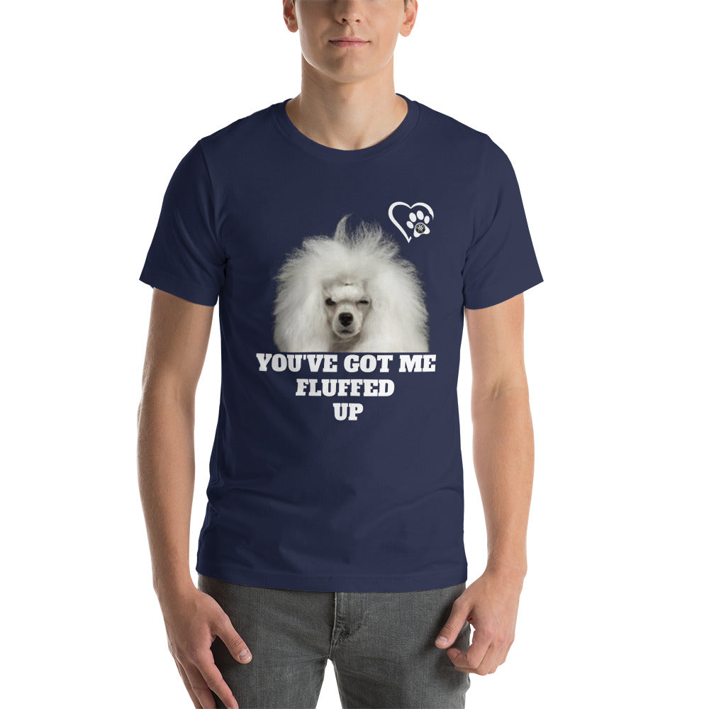 Fluffed Short-sleeve unisex t-shirt - Paw Print Outlet