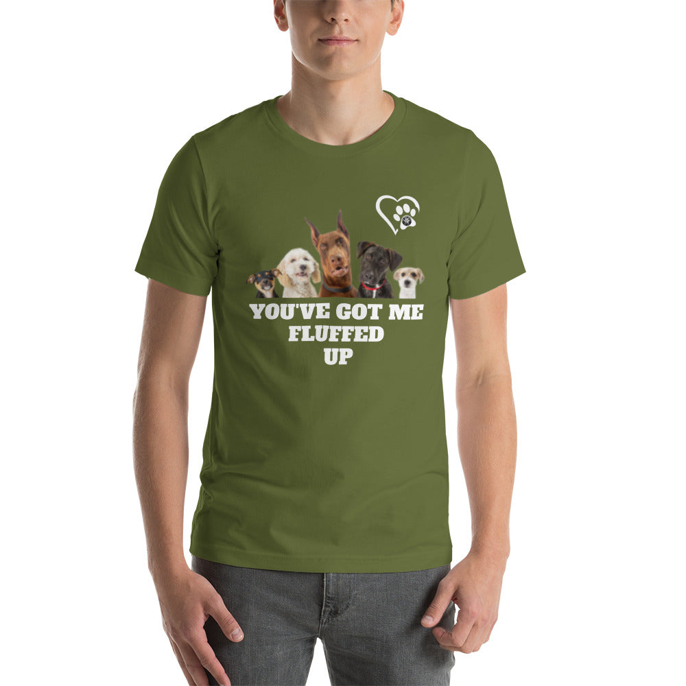Fluffed Short-Seeve Unisex T-shirt - Paw Print Outlet