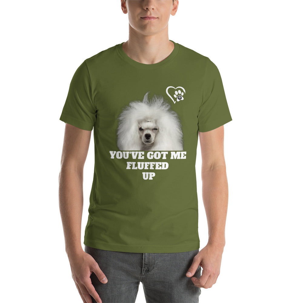 Fluffed Short-sleeve unisex t-shirt - Paw Print Outlet