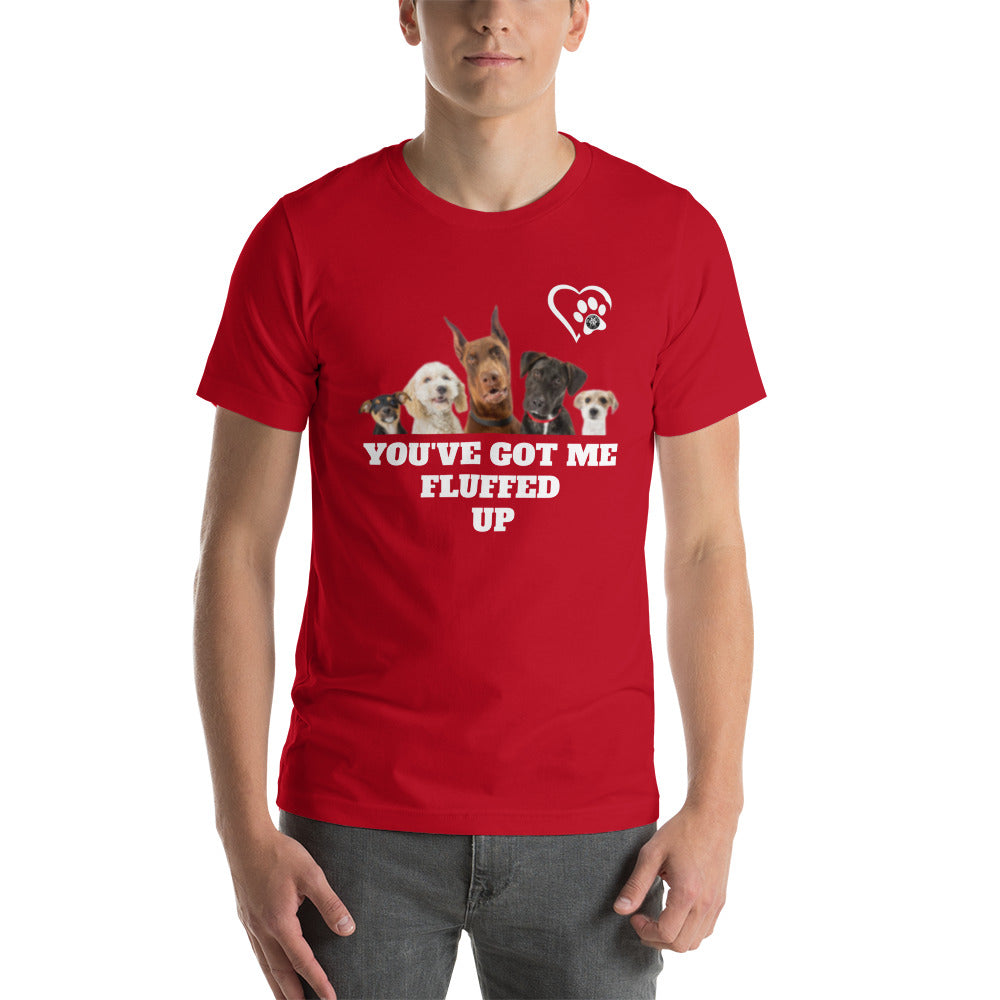 Fluffed Short-Seeve Unisex T-shirt - Paw Print Outlet