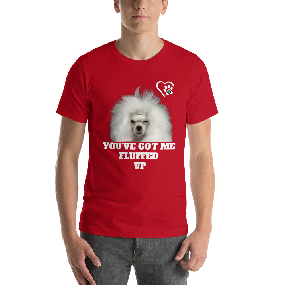 Fluffed Short-sleeve unisex t-shirt - Paw Print Outlet