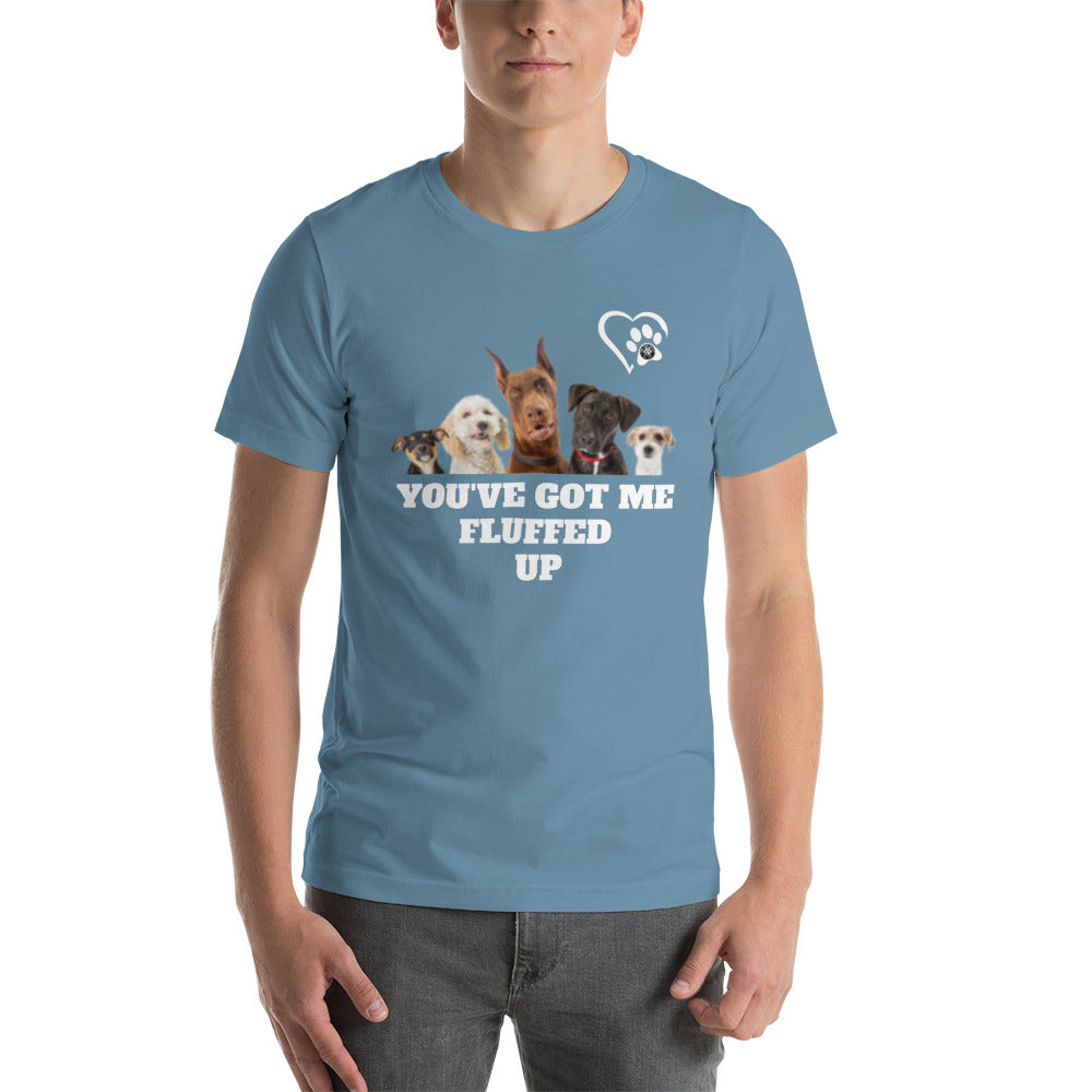 Fluffed Short-Seeve Unisex T-shirt - Paw Print Outlet