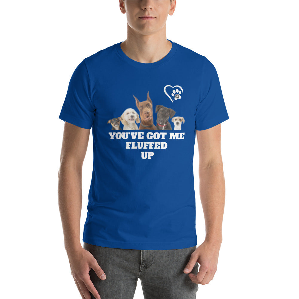 Fluffed Short-Seeve Unisex T-shirt - Paw Print Outlet