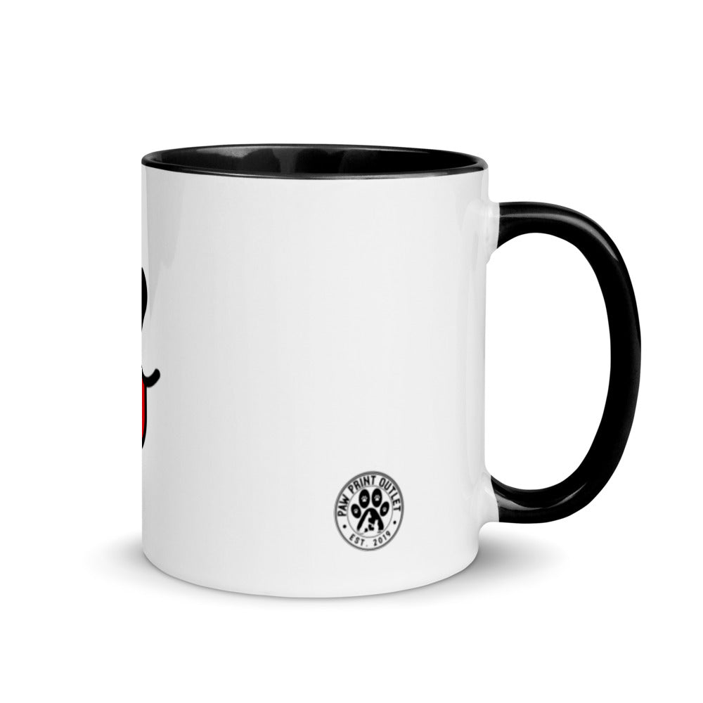 Mug with Color Inside - Paw Print Outlet