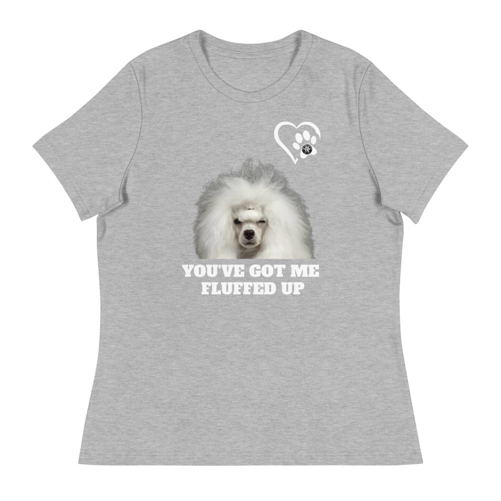 Fluffed Women's Relaxed T-Shirt - Paw Print Outlet