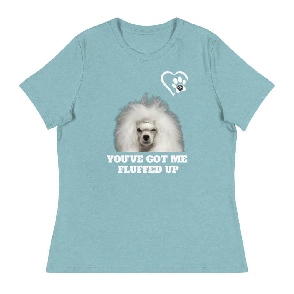 Fluffed Women's Relaxed T-Shirt - Paw Print Outlet