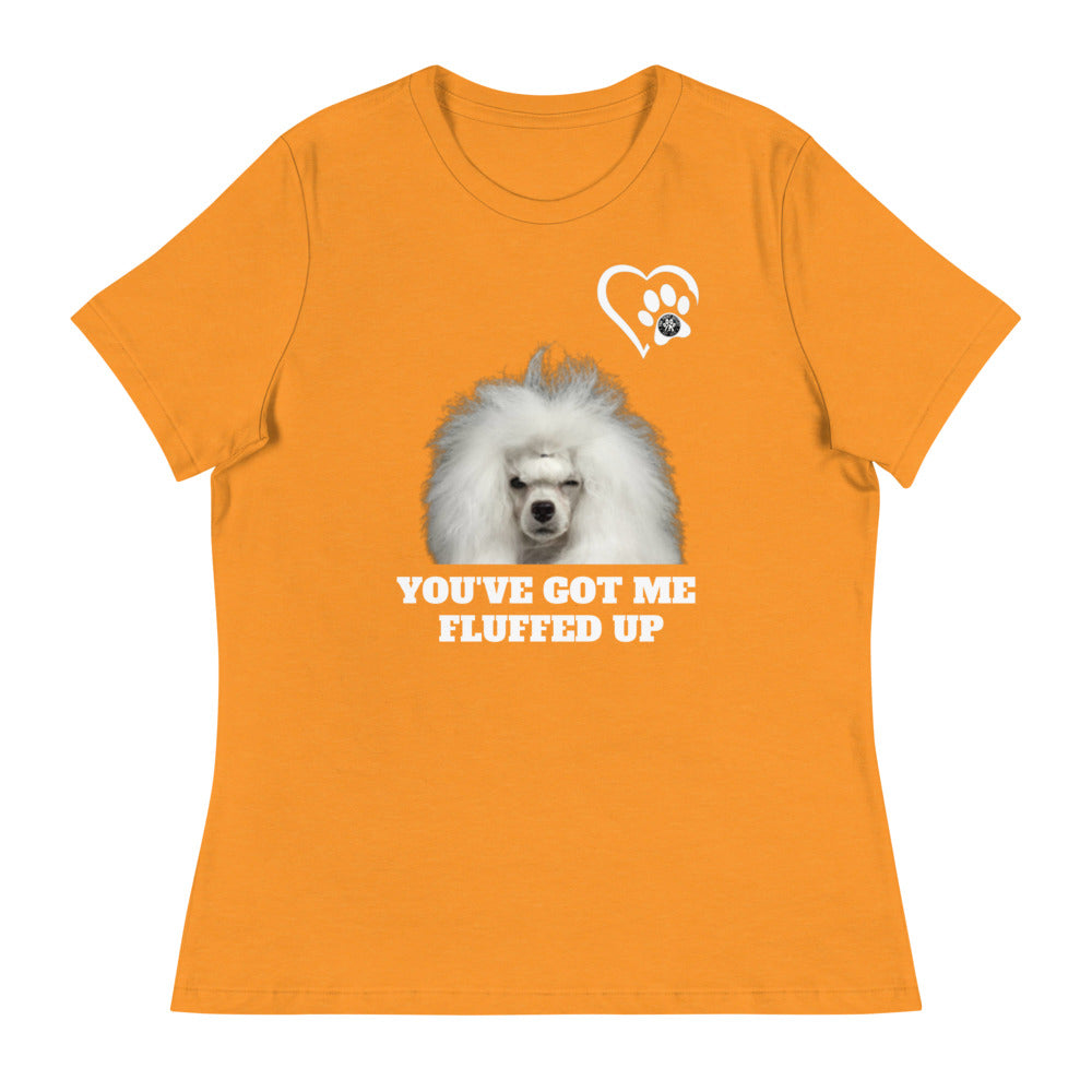 Fluffed Women's Relaxed T-Shirt - Paw Print Outlet