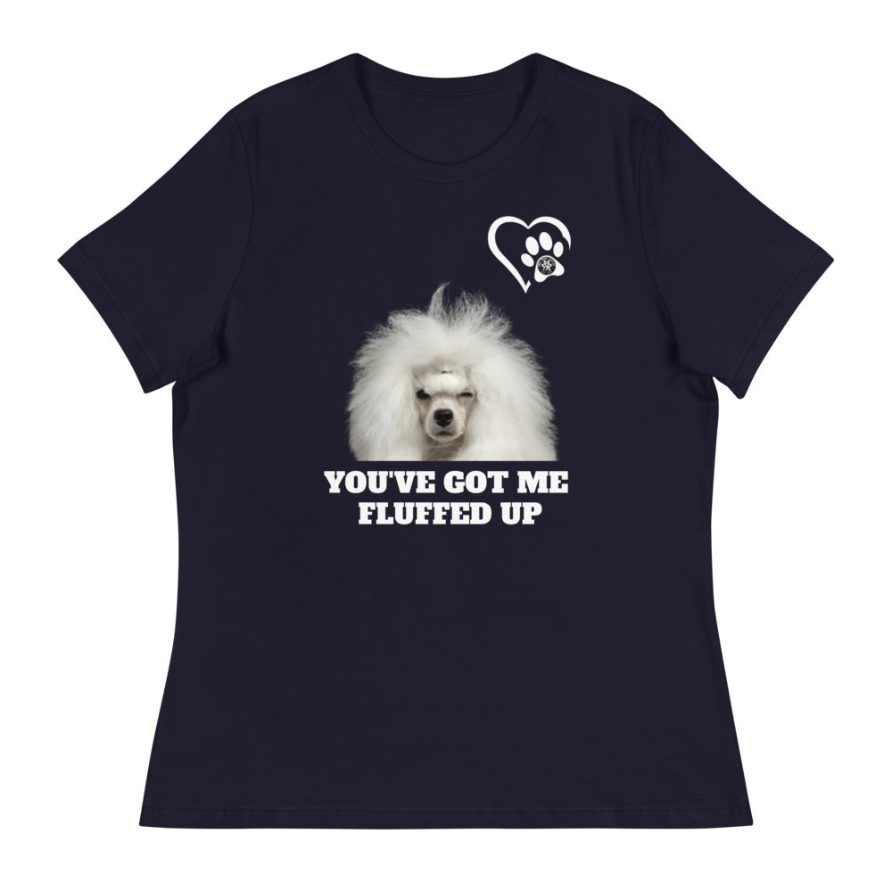 Fluffed Women's Relaxed T-Shirt - Paw Print Outlet