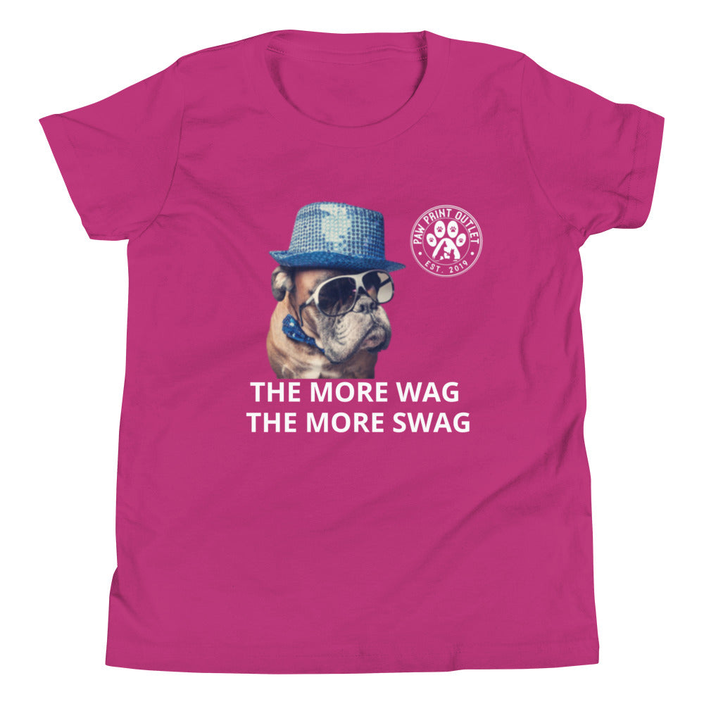 Swag Hat Youth Short Sleeve T-Shirt - Paw Print Outlet