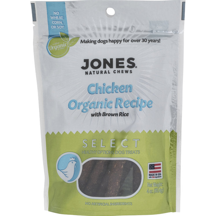JONES NATURAL SELECT ORGANIC • Chicken/Rice Dog Treats - Paw Print Outlet