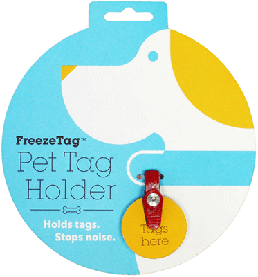 FREEZE TAG Pet Tag Silencer - Paw Print Outlet