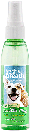 TROPICLEAN FRESH BREATH Vanilla Mint Spray - Paw Print Outlet