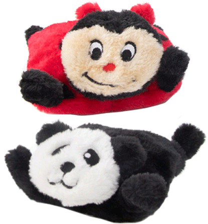 ZIPPYPAWS Squeakie Pads Ladybug & Panda - Paw Print Outlet