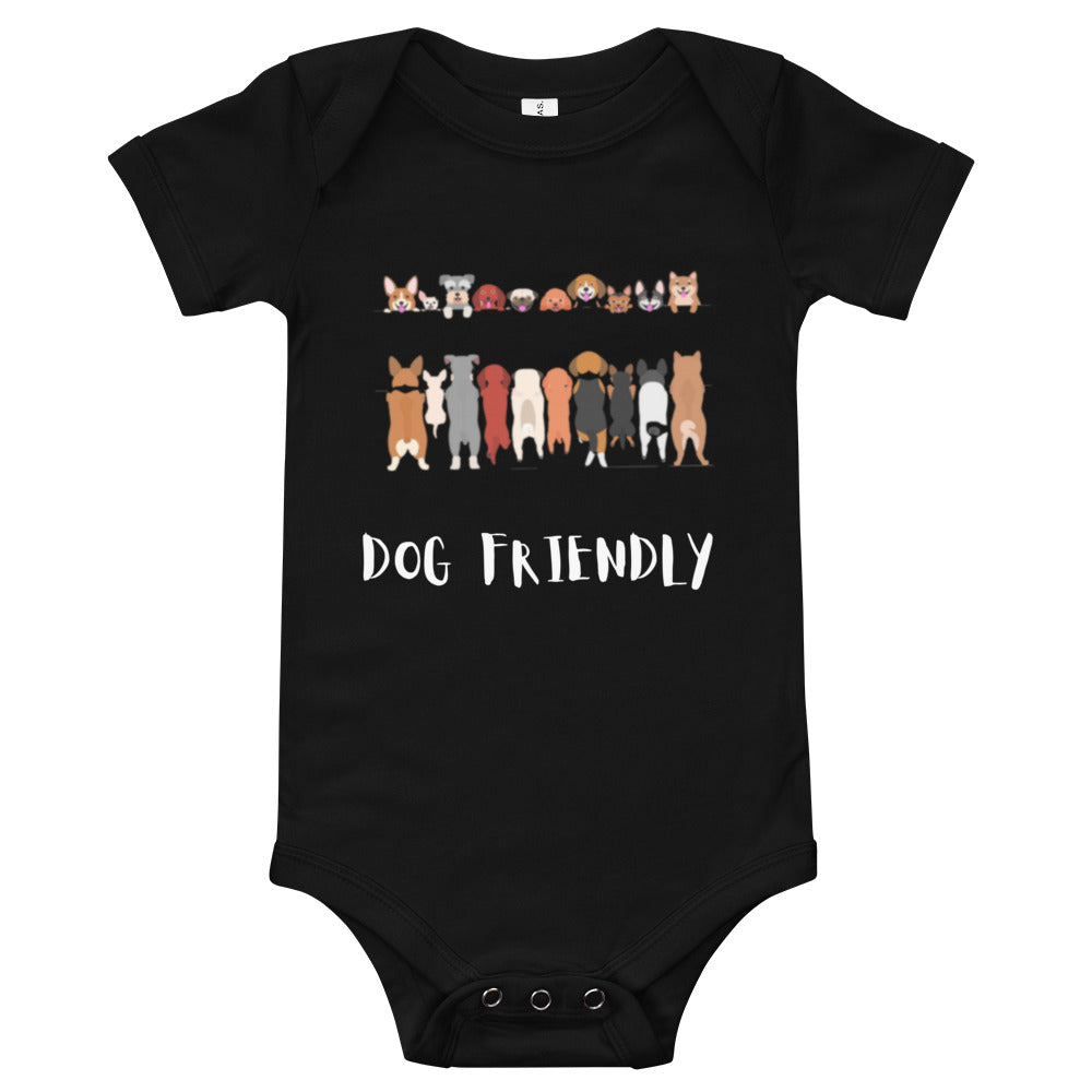 Dog Friendly Baby Short Sleeve One Piece - Paw Print Outlet