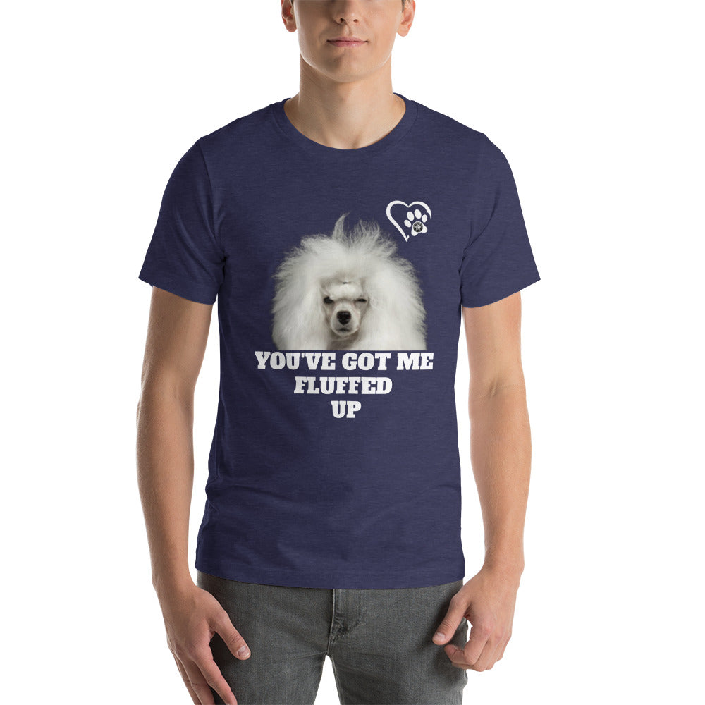 Fluffed Short-sleeve unisex t-shirt - Paw Print Outlet