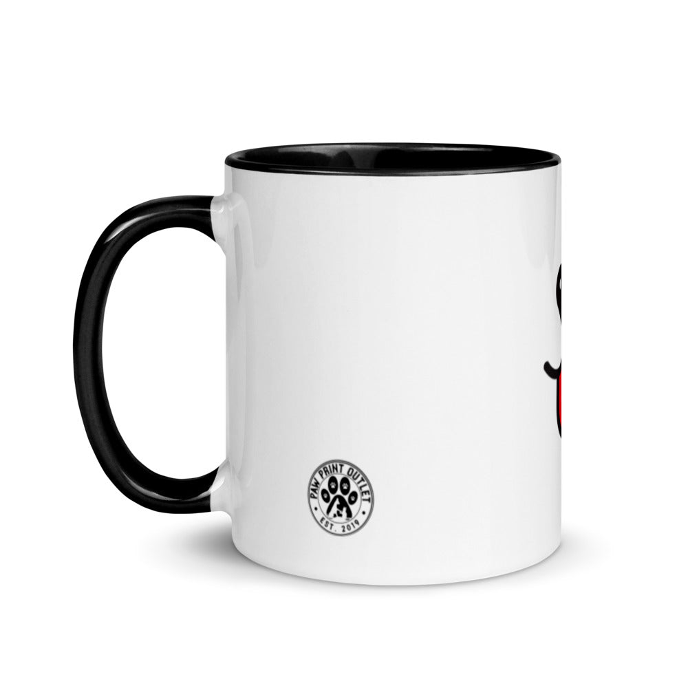 Mug with Color Inside - Paw Print Outlet